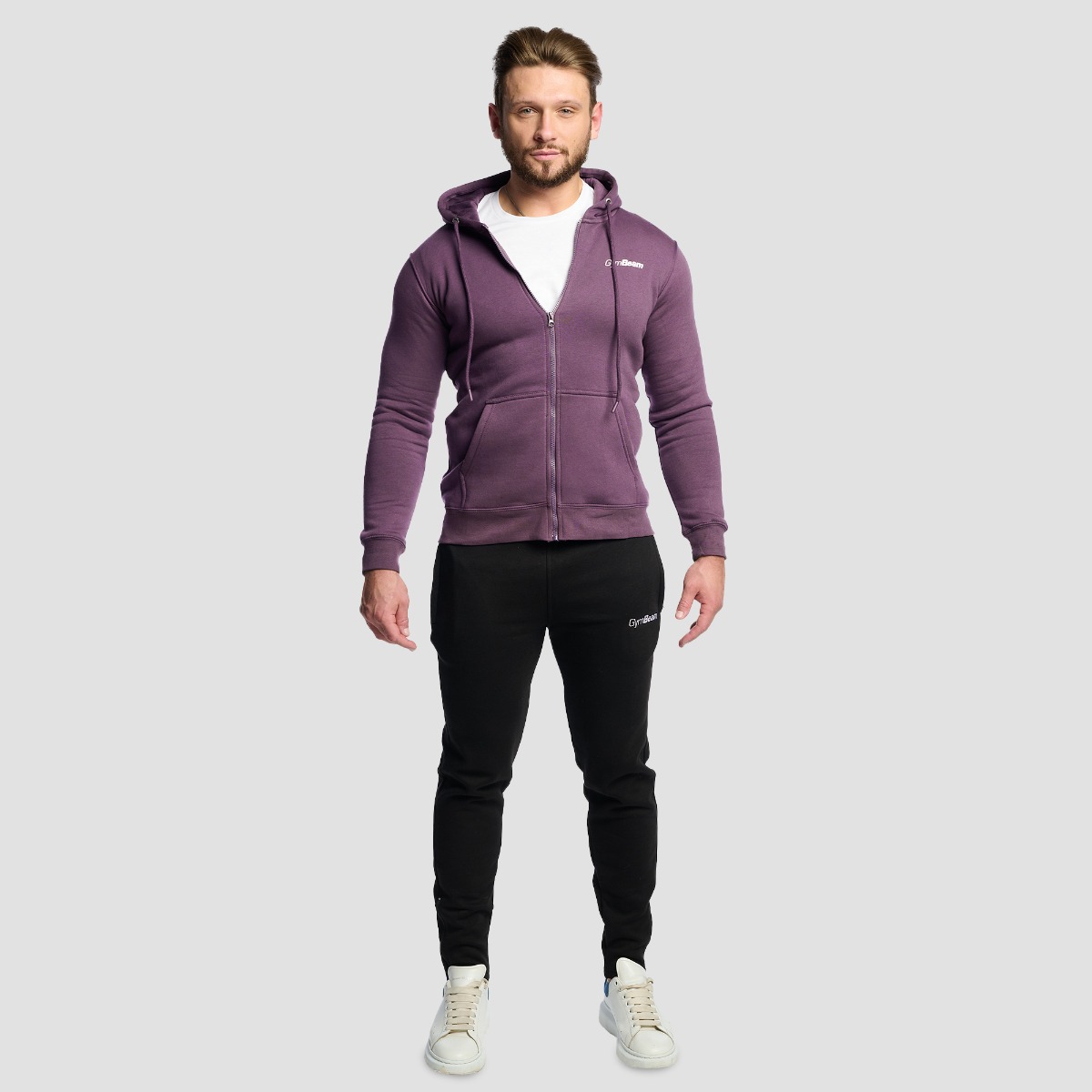 GymBeam Mikina Zipper Hoodie Obsidian (obrázek 4)