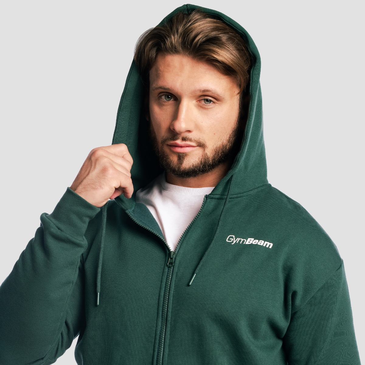 GymBeam Mikina se zipem Zone Forest (obrázek 4)
