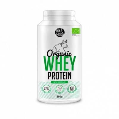 Organic Whey Protein with Green Mix diet food