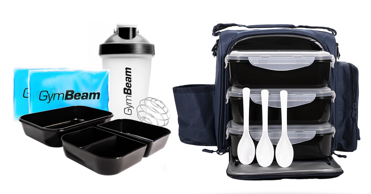 Taška na jídlo FIT Prep Navy Blue - GymBeam