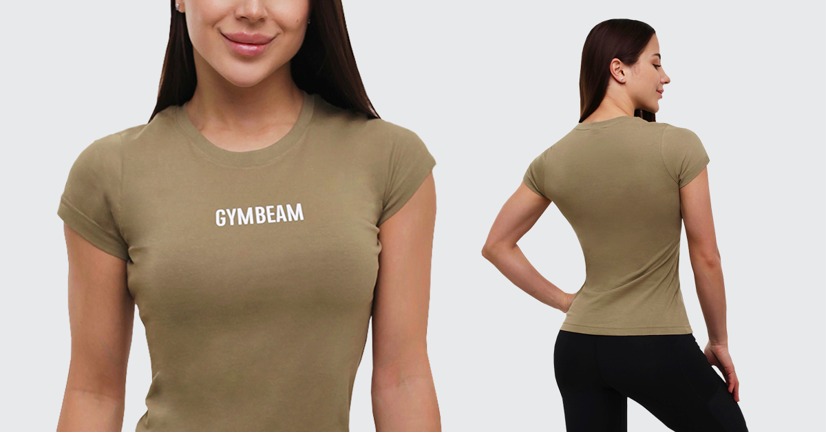Dámské tričko FIT Olive - GymBeam