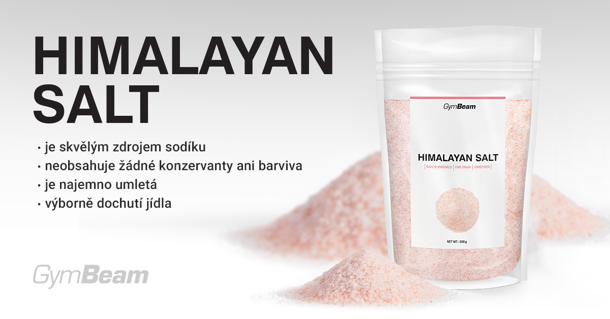 Růžová Himalájská sůl - jemná - GymBeam