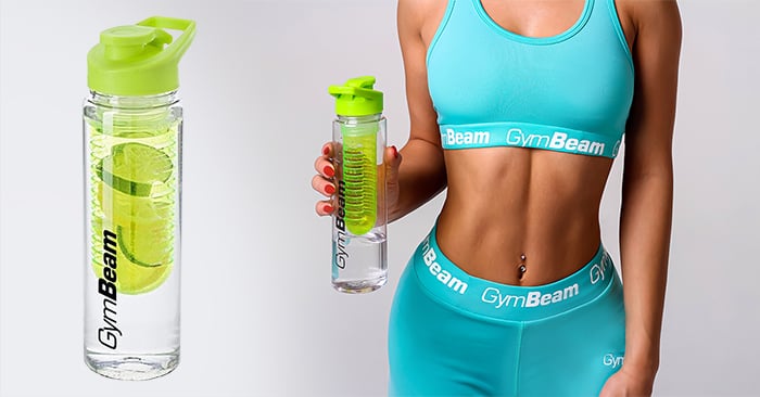 Láhev Fruit Infuser Green 650 ml - GymBeam