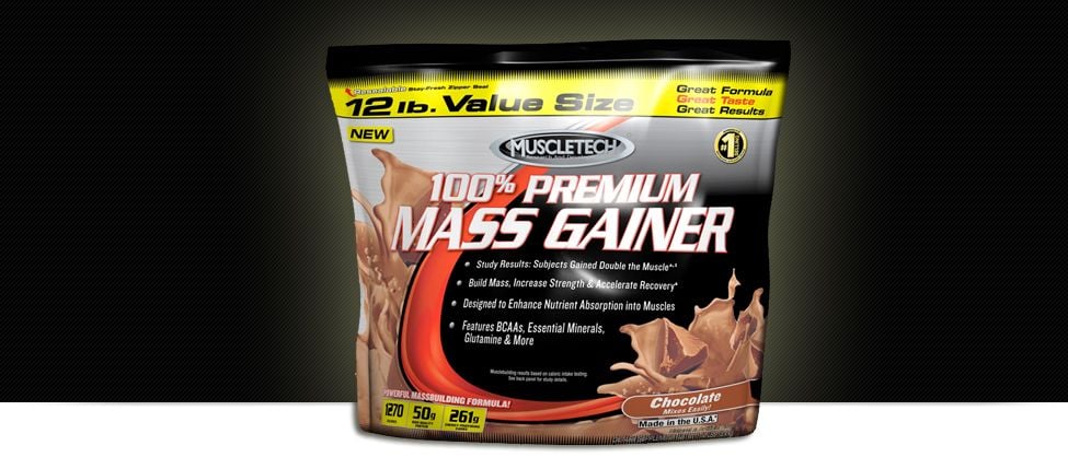 100% Premium Mass Gainer banner