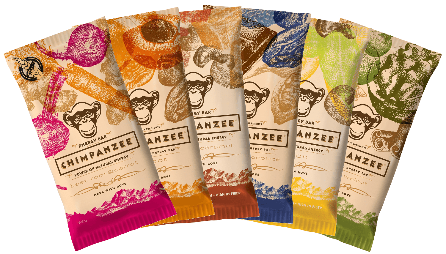 Chimpanzee Energy Bar - energetická tyčinka z přírodních surovin