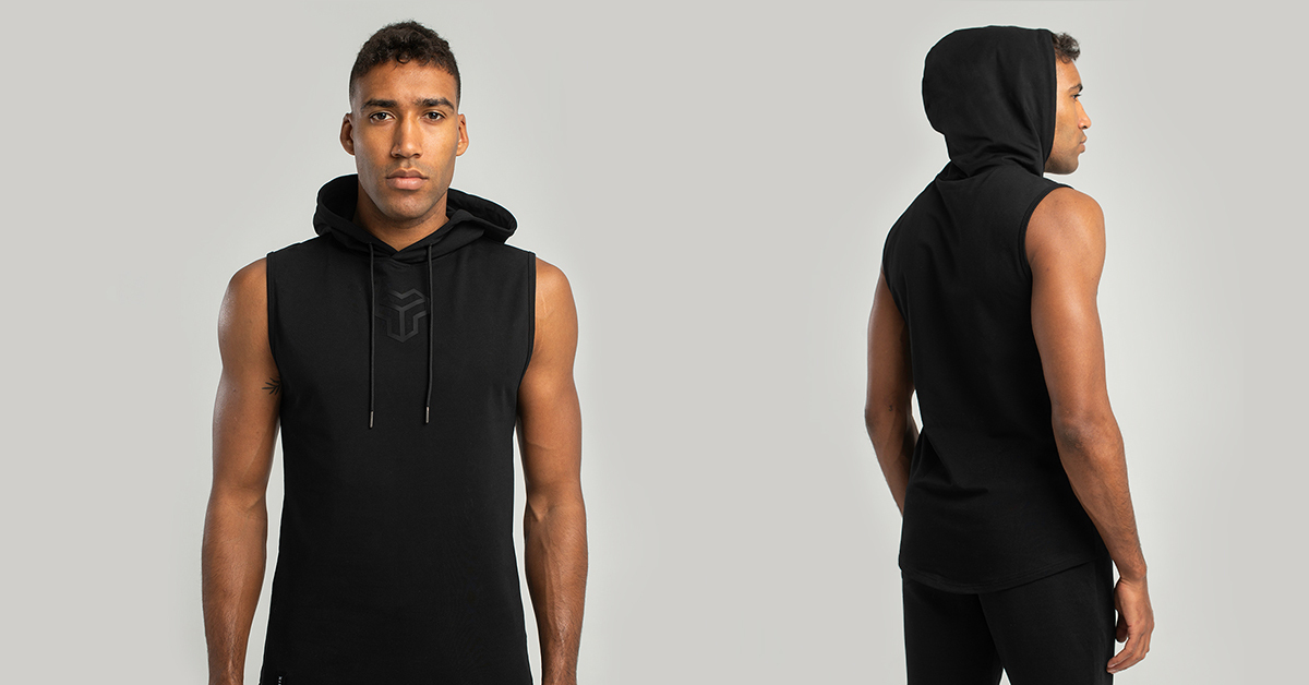 Tílko Essential Hoodie tank black - STRIX