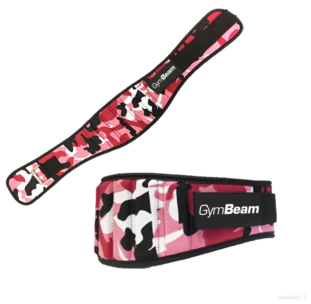 GymBeam Dámsky fitness opasok Pink Camo - XS