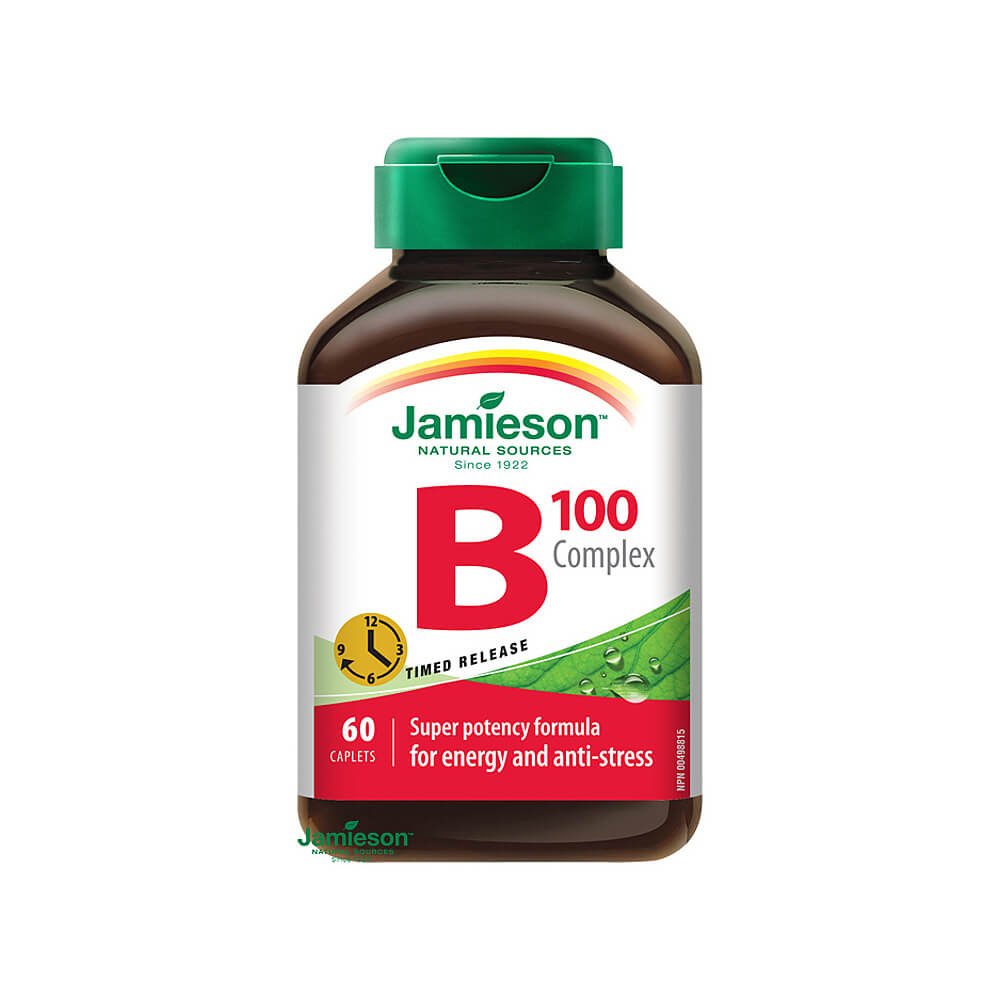 Vitamín B-Komplex - Jamieson - 60 caps